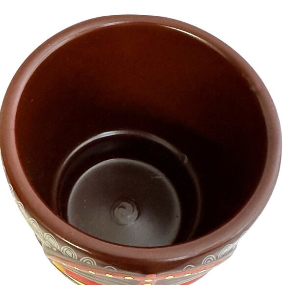 Princess Cruise Line Brown Tiki Tropical Bar Ceramic Mug Drink Cup Goblet New - Picture 4 of 7